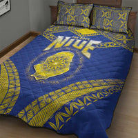 Niue The Rock Of Polynesia Quilt Bed Set Peniamina Gospel Day Blue Version