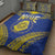 Niue The Rock Of Polynesia Quilt Bed Set Peniamina Gospel Day Blue Version