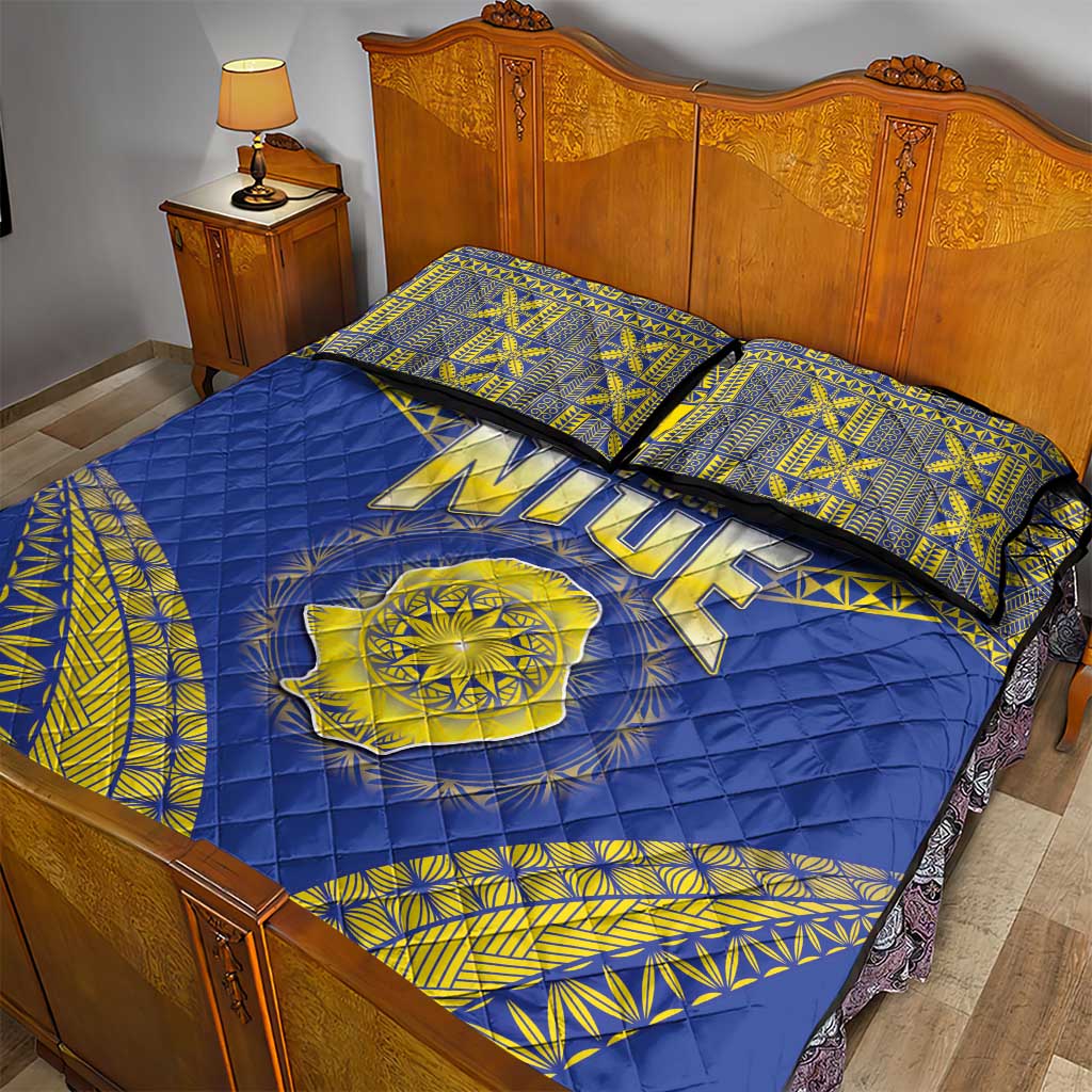 Niue The Rock Of Polynesia Quilt Bed Set Peniamina Gospel Day Blue Version