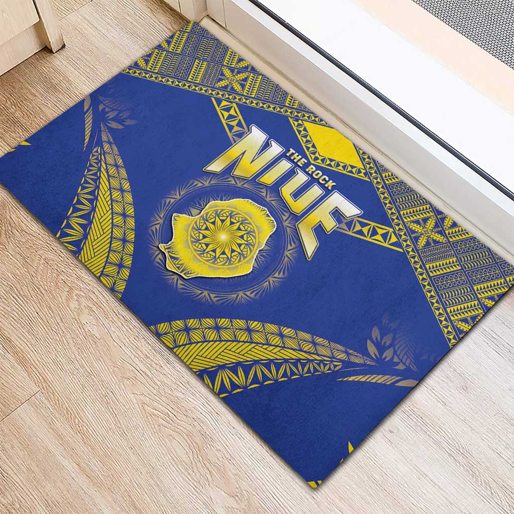 Niue The Rock Of Polynesia Rubber Doormat Peniamina Gospel Day Blue Version