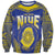 Personalised Niue The Rock Of Polynesia Sweatshirt Peniamina Gospel Day Blue Version