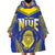 Personalised Niue The Rock Of Polynesia Wearable Blanket Hoodie Peniamina Gospel Day Blue Version