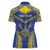 Personalised Niue The Rock Of Polynesia Women Polo Shirt Peniamina Gospel Day Blue Version