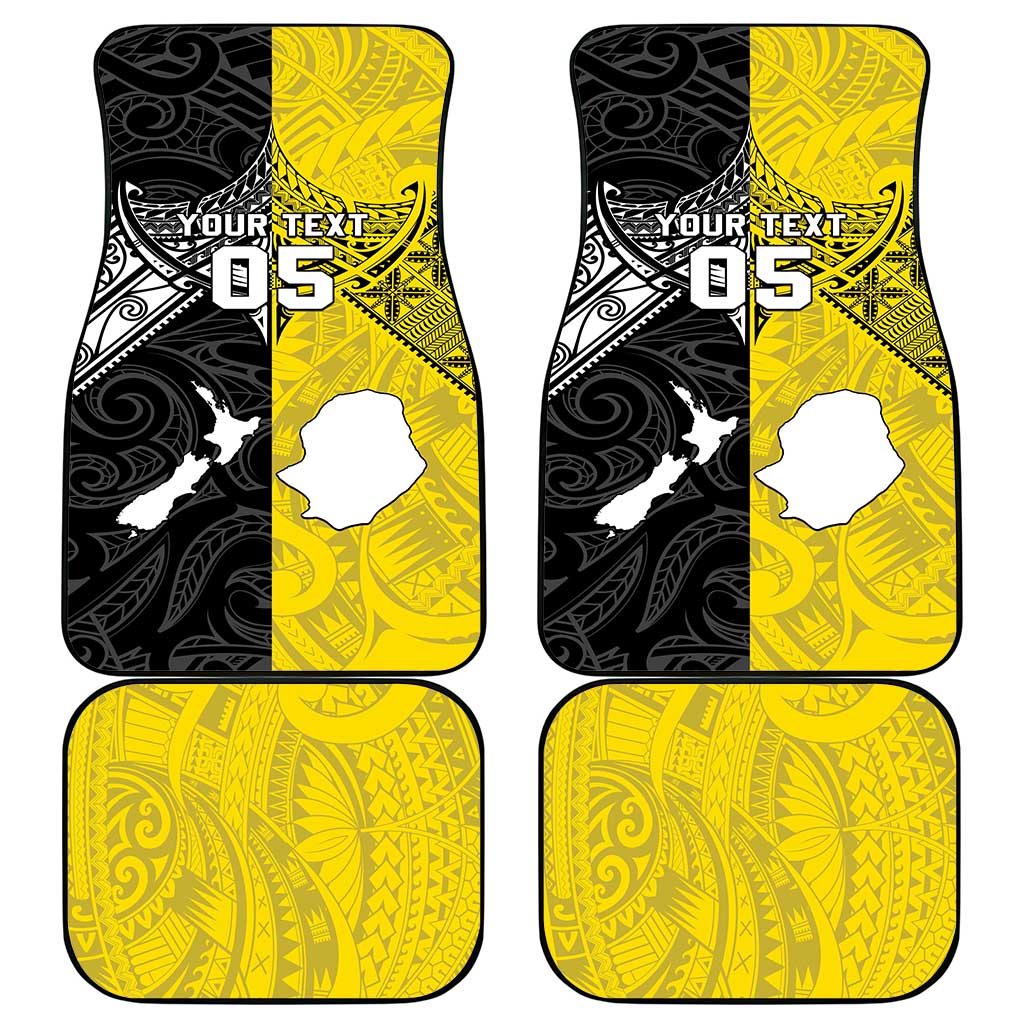 New Zealand Maori And Niue Hiapo Car Mats Lizard And Coconut Crab Together