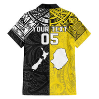 Custom New Zealand Maori And Niue Hiapo Family Matching Tank Maxi Dress and Hawaiian Shirt Lizard And Coconut Crab Together