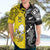 Custom New Zealand Maori And Niue Hiapo Hawaiian Shirt Lizard And Coconut Crab Together