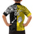Custom New Zealand Maori And Niue Hiapo Kid Hawaiian Shirt Lizard And Coconut Crab Together
