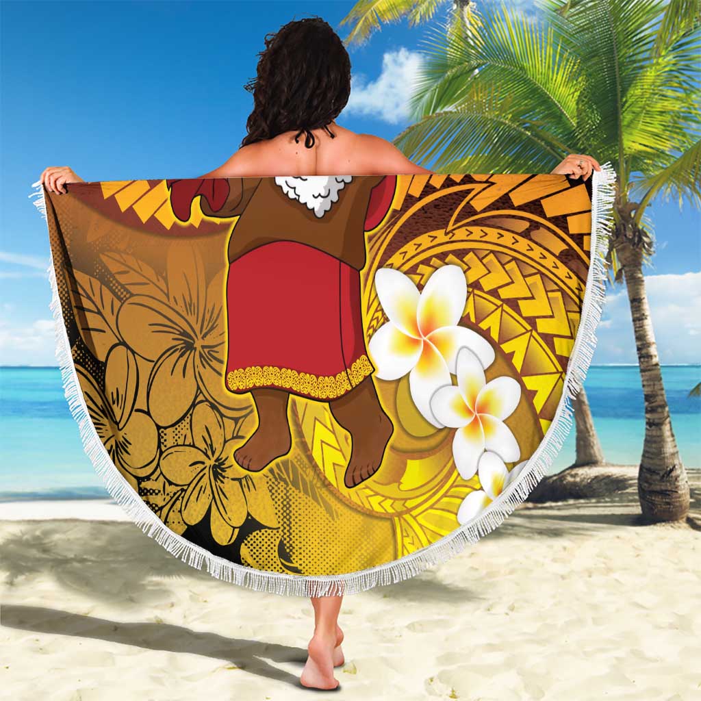 Papua New Guinea Retro Christmas Beach Blanket Hamamas Krismas - Polynesian Pride