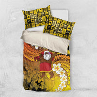 Papua New Guinea Retro Christmas Bedding Set Hamamas Krismas - Polynesian Pride