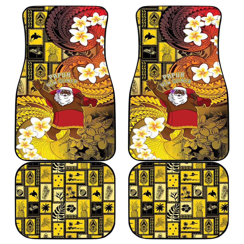 Papua New Guinea Retro Christmas Car Mats Hamamas Krismas - Polynesian Pride