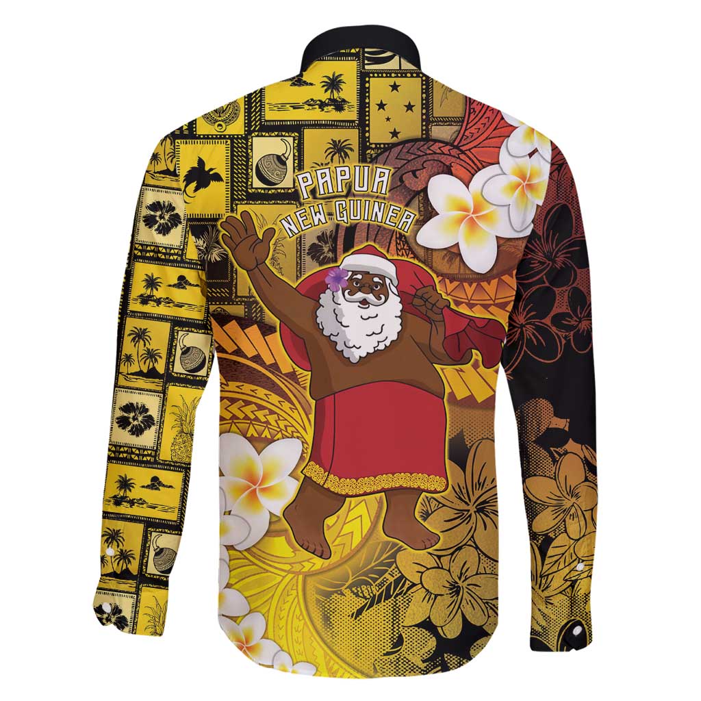 Papua New Guinea Retro Christmas Family Matching Long Sleeve Bodycon Dress and Hawaiian Shirt Hamamas Krismas - Polynesian Pride