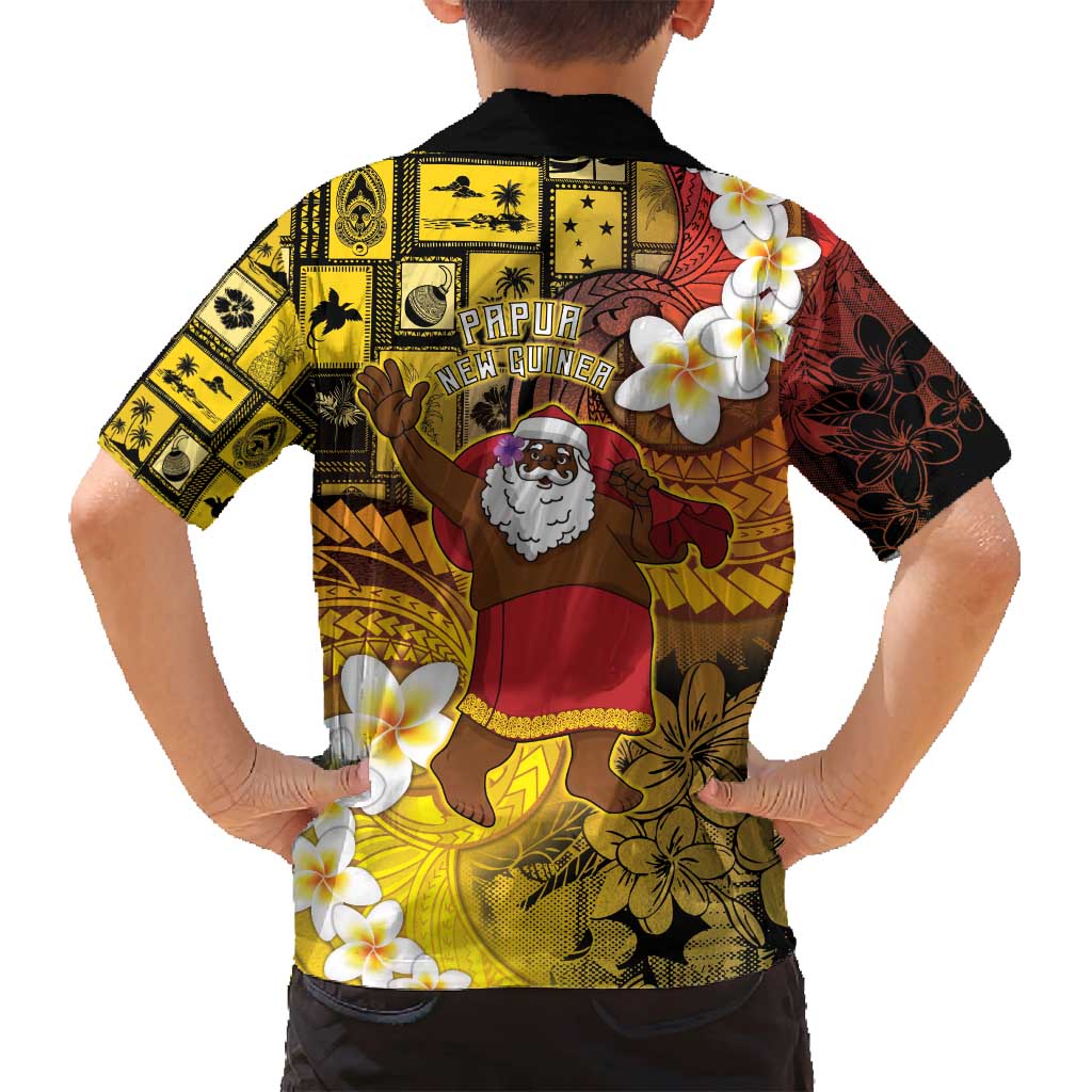 Papua New Guinea Retro Christmas Family Matching Summer Maxi Dress and Hawaiian Shirt Hamamas Krismas - Polynesian Pride