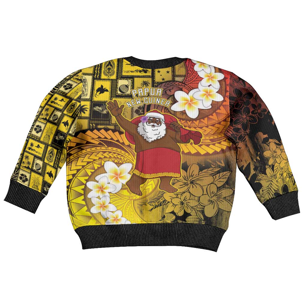 Papua New Guinea Retro Christmas Kid Ugly Christmas Sweater Hamamas Krismas - Polynesian Pride