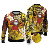 Papua New Guinea Retro Christmas Ugly Christmas Sweater Hamamas Krismas - Polynesian Pride