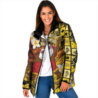 Papua New Guinea Retro Christmas Padded Jacket Hamamas Krismas - Polynesian Pride