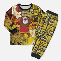 Papua New Guinea Retro Christmas Pajama Set Hamamas Krismas - Polynesian Pride