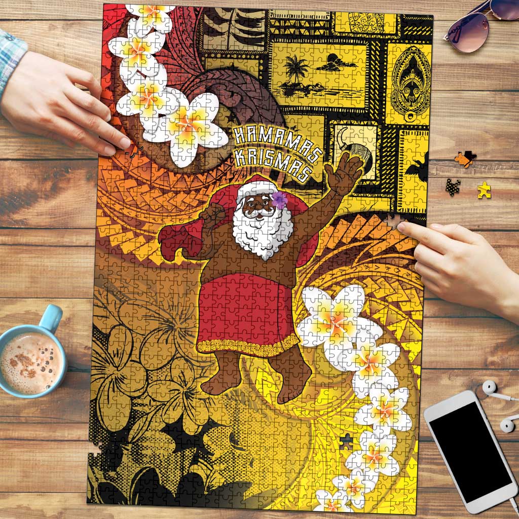 Papua New Guinea Retro Christmas Puzzle Hamamas Krismas - Polynesian Pride