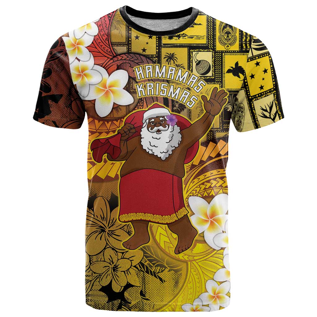 Papua New Guinea Retro Christmas T Shirt Hamamas Krismas - Polynesian Pride