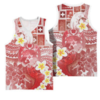 Tonga Christmas Basketball Jersey Kilisimasi Fiefia Retro Style Red - Polynesian Pride