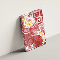 Tonga Christmas Canvas Wall Art Kilisimasi Fiefia Retro Style Red - Polynesian Pride