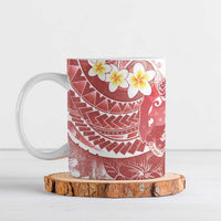 Tonga Christmas Ceramic Mug Kilisimasi Fiefia Retro Style Red - Polynesian Pride