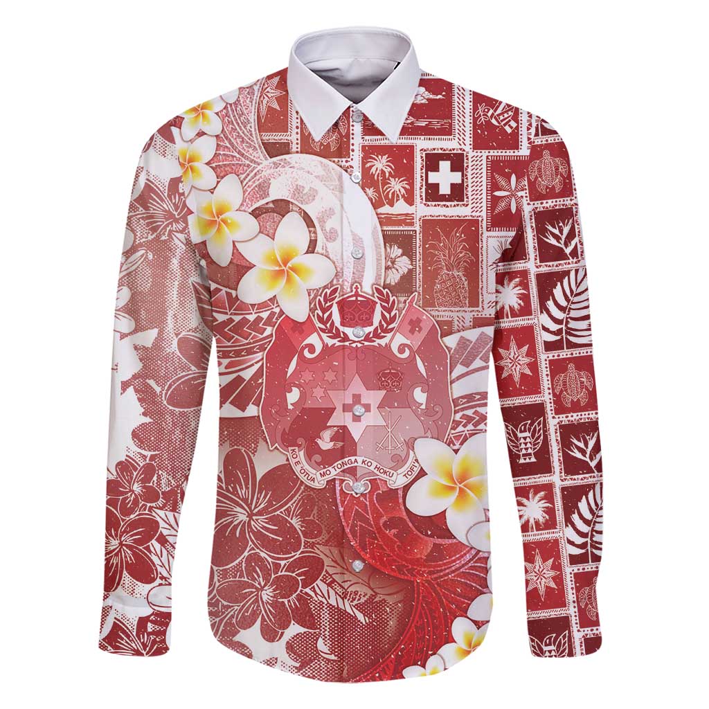 Tonga Christmas Family Matching Tank Maxi Dress and Hawaiian Shirt Kilisimasi Fiefia Retro Style Red - Polynesian Pride