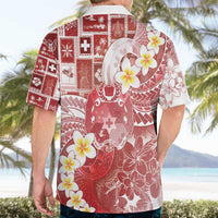 Tonga Christmas Hawaiian Shirt Kilisimasi Fiefia Retro Style Red - Polynesian Pride