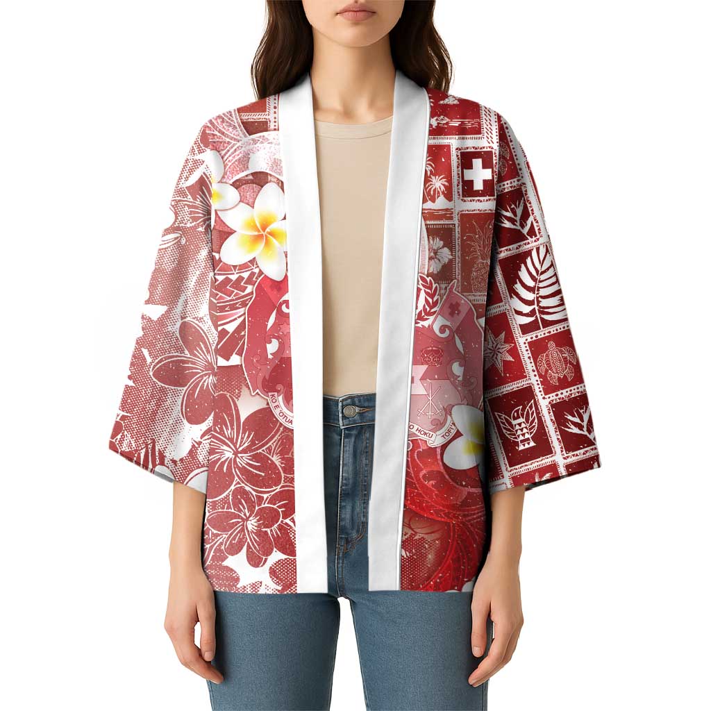 Tonga Christmas Kimono Kilisimasi Fiefia Retro Style Red - Polynesian Pride