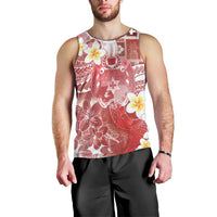 Tonga Christmas Men Tank Top Kilisimasi Fiefia Retro Style Red - Polynesian Pride