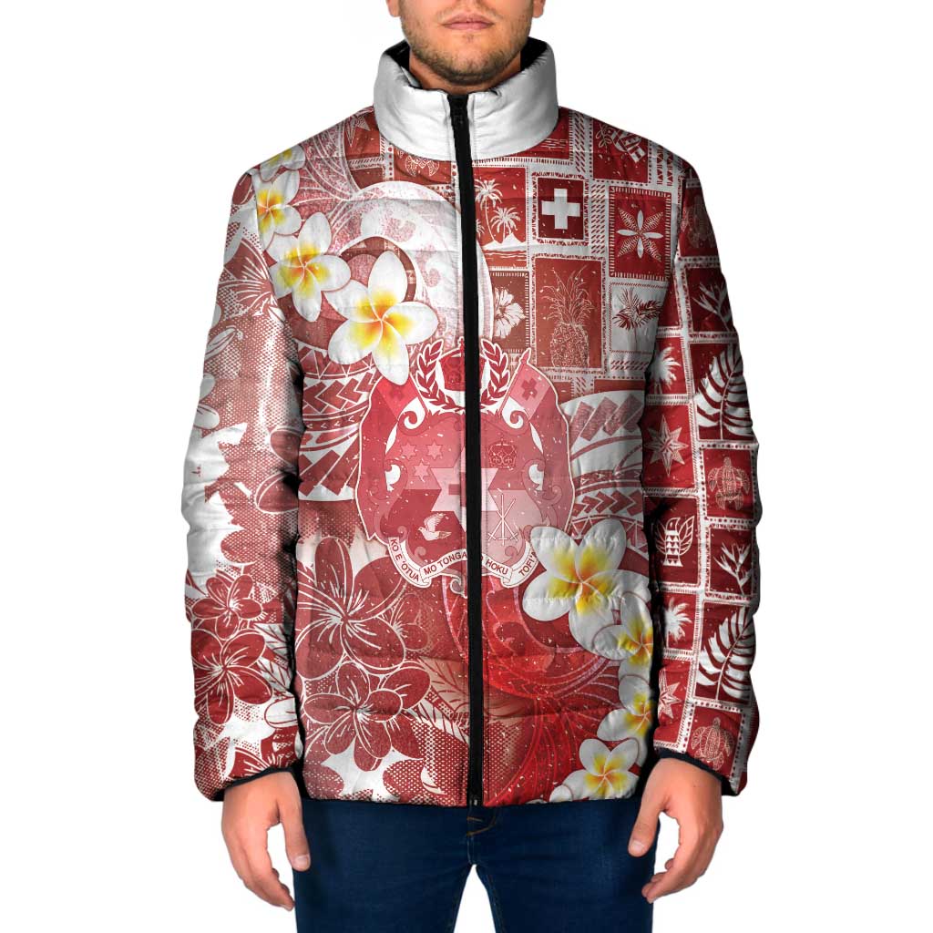 Tonga Christmas Padded Jacket Kilisimasi Fiefia Retro Style Red - Polynesian Pride