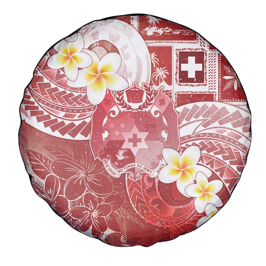 Tonga Christmas Spare Tire Cover Kilisimasi Fiefia Retro Style Red - Polynesian Pride