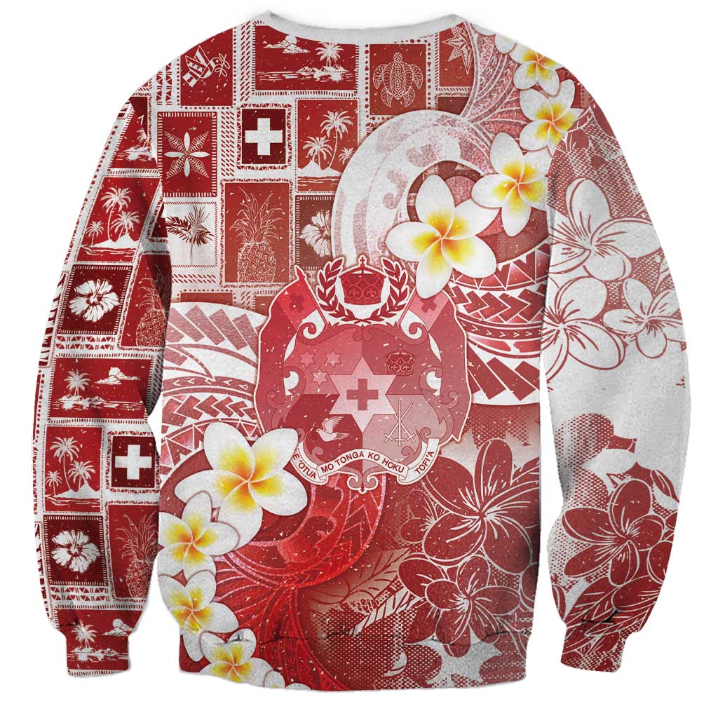 Tonga Christmas Sweatshirt Kilisimasi Fiefia Retro Style Red - Polynesian Pride