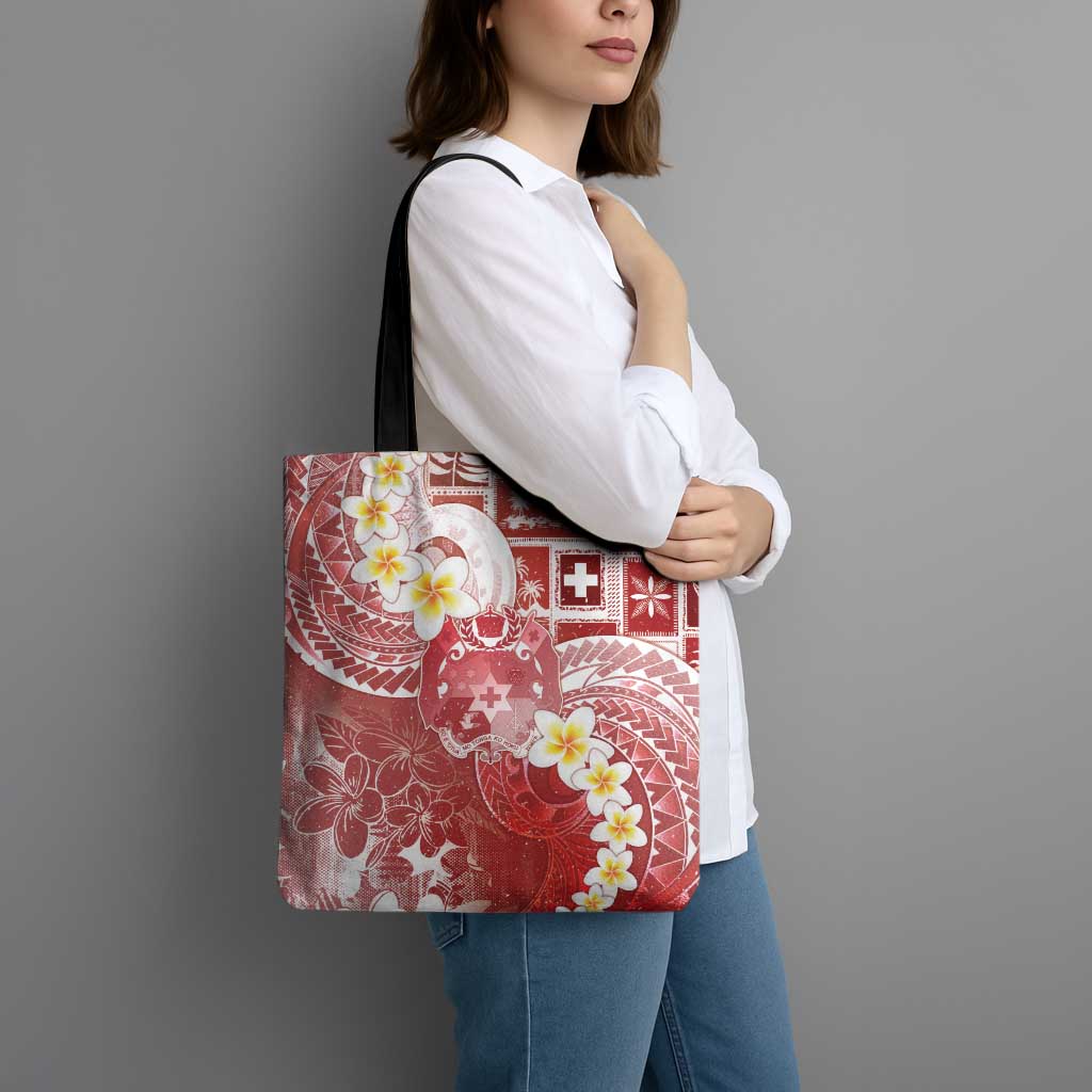 Tonga Christmas Tote Bag Kilisimasi Fiefia Retro Style Red - Polynesian Pride