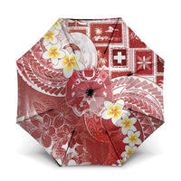 Tonga Christmas Umbrella Kilisimasi Fiefia Retro Style Red - Polynesian Pride