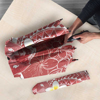 Tonga Christmas Umbrella Kilisimasi Fiefia Retro Style Red - Polynesian Pride