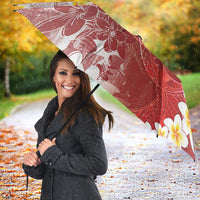 Tonga Christmas Umbrella Kilisimasi Fiefia Retro Style Red - Polynesian Pride