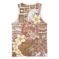 Tonga Christmas Basketball Jersey Kilisimasi Fiefia Retro Style Brown - Polynesian Pride