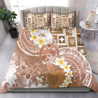 Tonga Christmas Bedding Set Kilisimasi Fiefia Retro Style Brown - Polynesian Pride