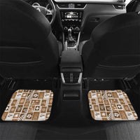 Tonga Christmas Car Mats Kilisimasi Fiefia Retro Style Brown - Polynesian Pride