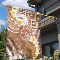 Tonga Christmas Garden Flag Kilisimasi Fiefia Retro Style Brown - Polynesian Pride