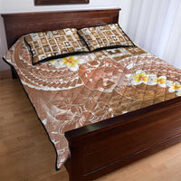 Tonga Christmas Quilt Bed Set Kilisimasi Fiefia Retro Style Brown - Polynesian Pride