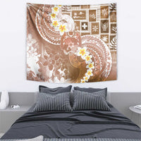 Tonga Christmas Tapestry Kilisimasi Fiefia Retro Style Brown - Polynesian Pride