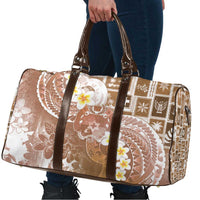 Tonga Christmas Travel Bag Kilisimasi Fiefia Retro Style Brown - Polynesian Pride
