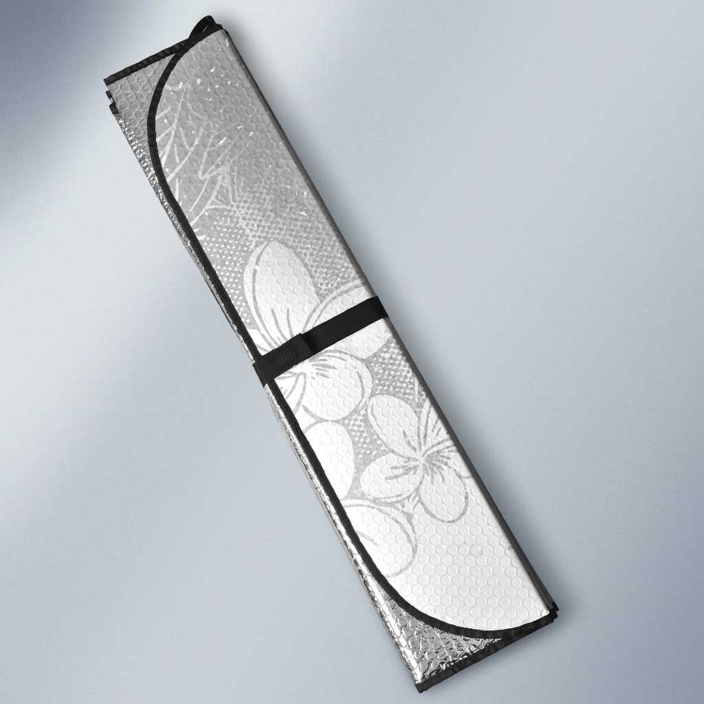 Tonga Christmas Auto Sun Shade Kilisimasi Fiefia Retro Style White - Polynesian Pride