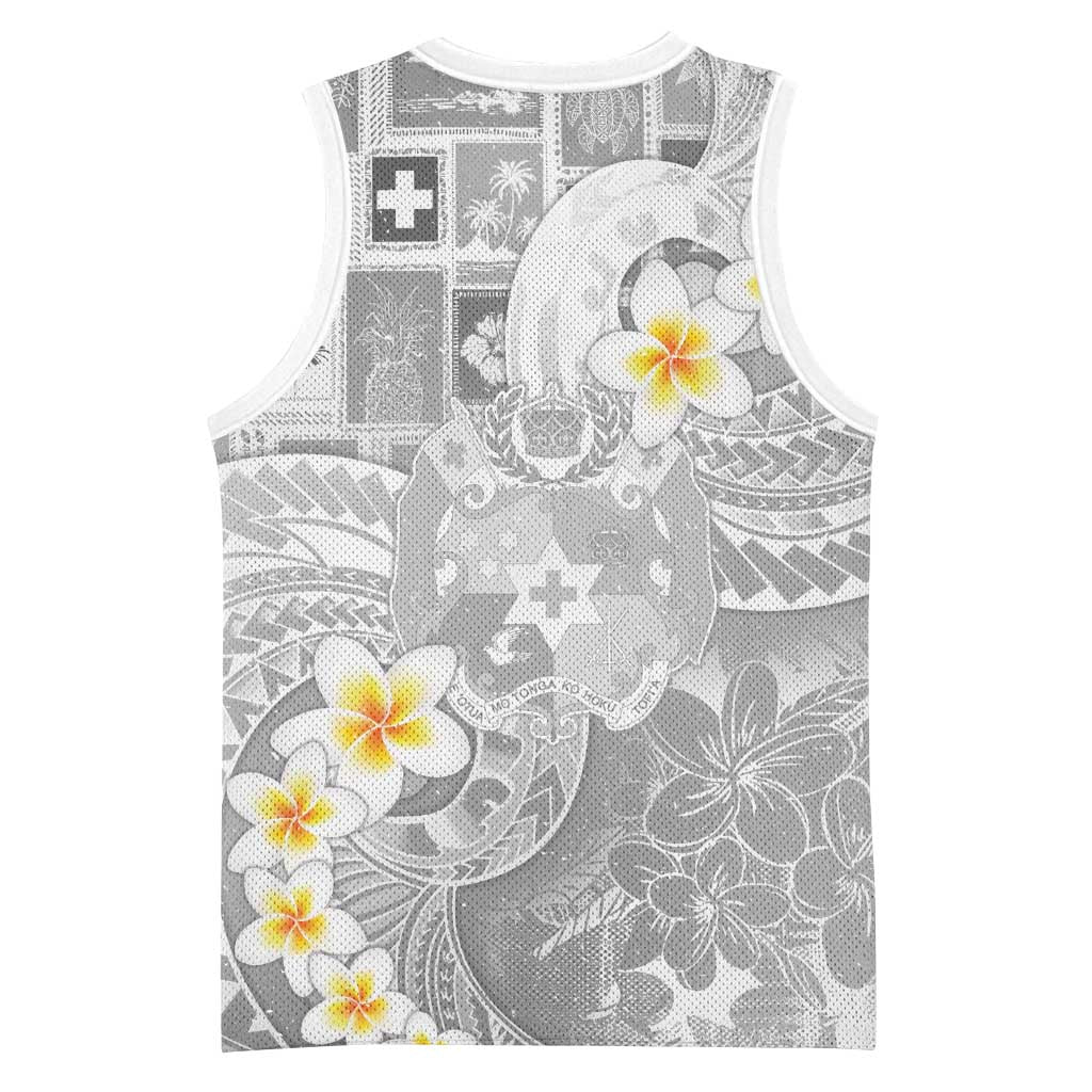 Tonga Christmas Basketball Jersey Kilisimasi Fiefia Retro Style White - Polynesian Pride