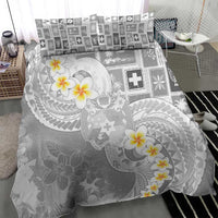 Tonga Christmas Bedding Set Kilisimasi Fiefia Retro Style White - Polynesian Pride