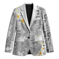 Tonga Christmas Blazer Kilisimasi Fiefia Retro Style White - Polynesian Pride