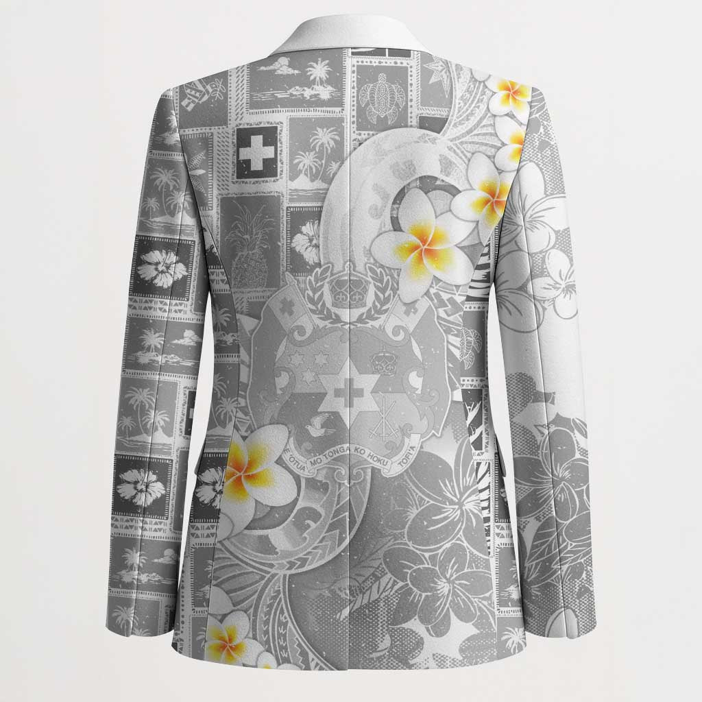 Tonga Christmas Blazer Kilisimasi Fiefia Retro Style White - Polynesian Pride