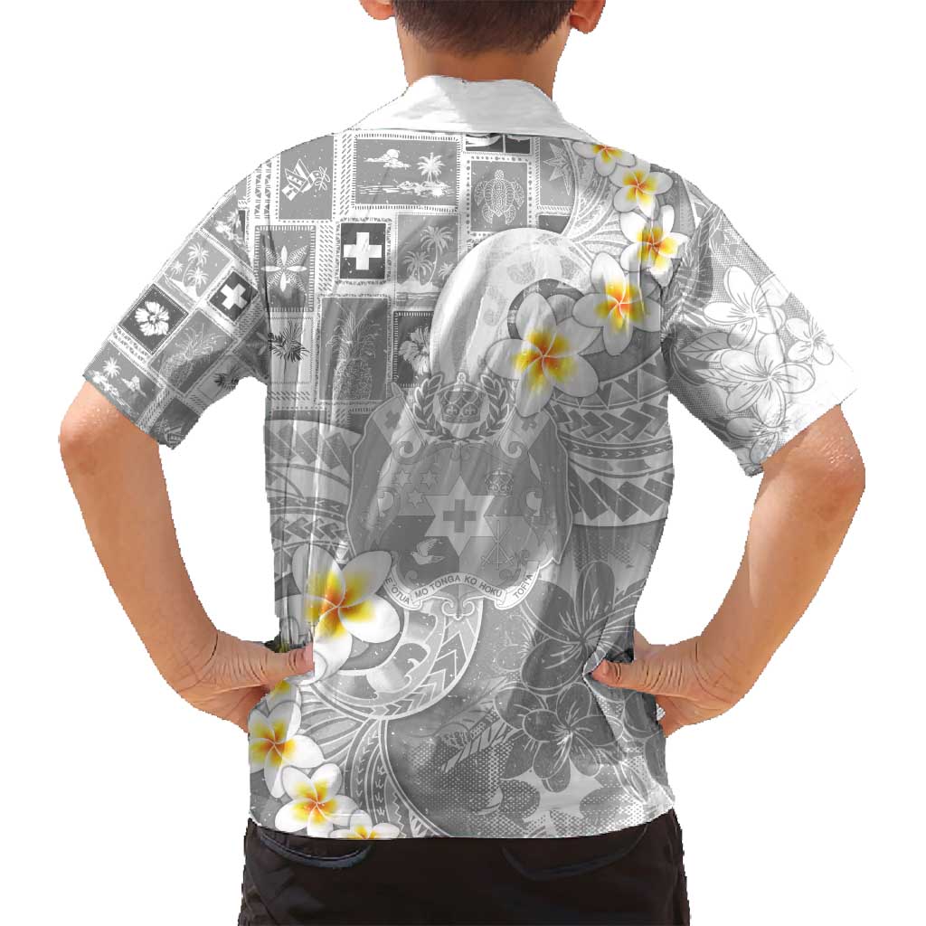 Tonga Christmas Family Matching Puletasi and Hawaiian Shirt Kilisimasi Fiefia Retro Style White - Polynesian Pride