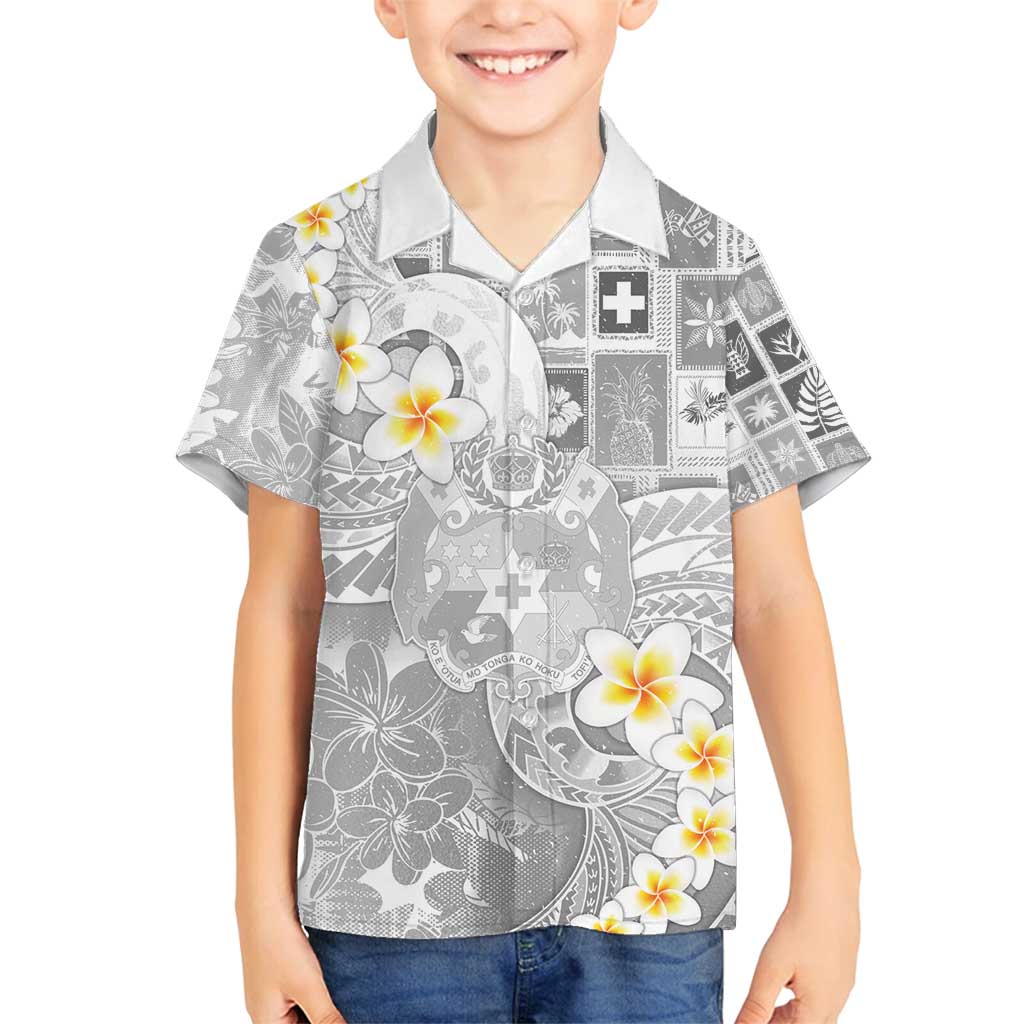 Tonga Christmas Family Matching Puletasi and Hawaiian Shirt Kilisimasi Fiefia Retro Style White - Polynesian Pride